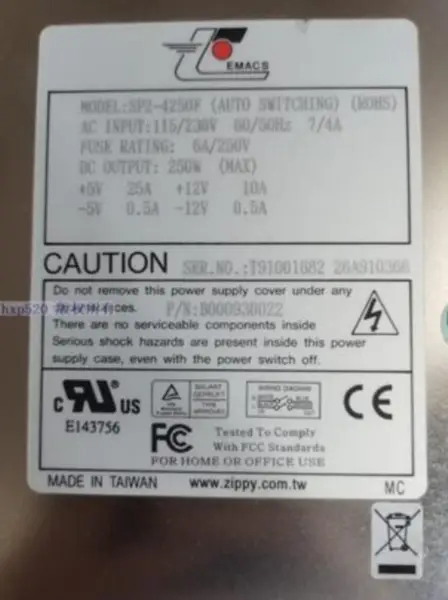 SP2-4250F AT P8 P9 rozhraní Napájecí zdroj pro PELCO CM9760-CC1 C9700-CC1