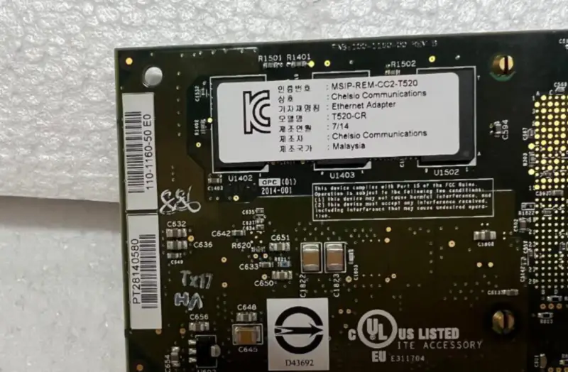 Chelsio T520-CR MSIP-REM-CC2-T520 Rdma 10Gb síťový port