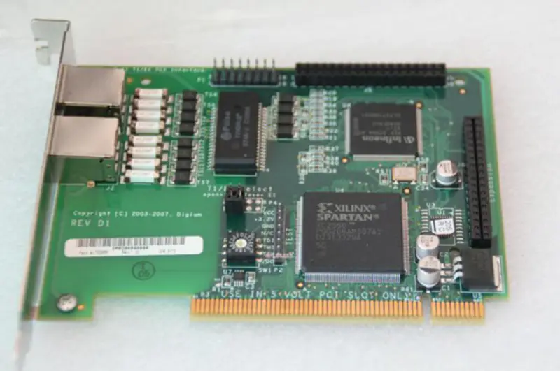 Průmyslová základní deska Digium Wildcard TE205P Dual Port ISDN PCI Card
