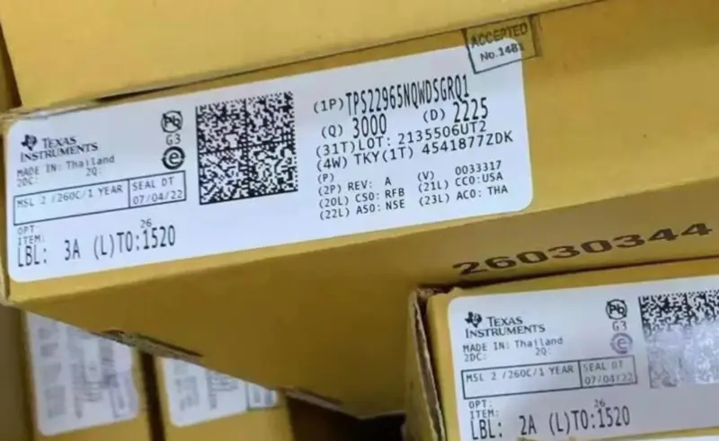 Čip IC TEXAS instruments TPS22965NQWDSGRQ1
