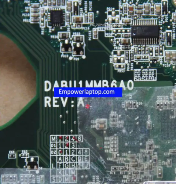 Toshiba U305 A000014060 DABU1MMB6A0 GM945 Základní deska