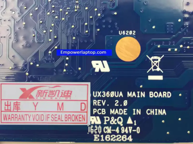 Základní deska ASUS UX360UAK UX360UA UX360U i7-7500U s 16G RAM na desce