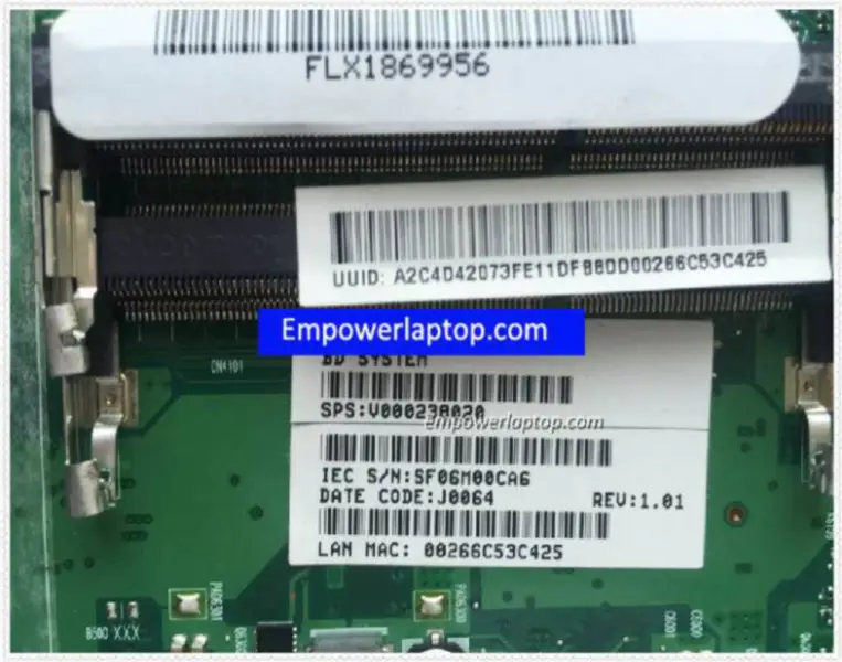 Toshiba Satellite C645 C645D SPS: V000238020 1310A2357602 Základní deska