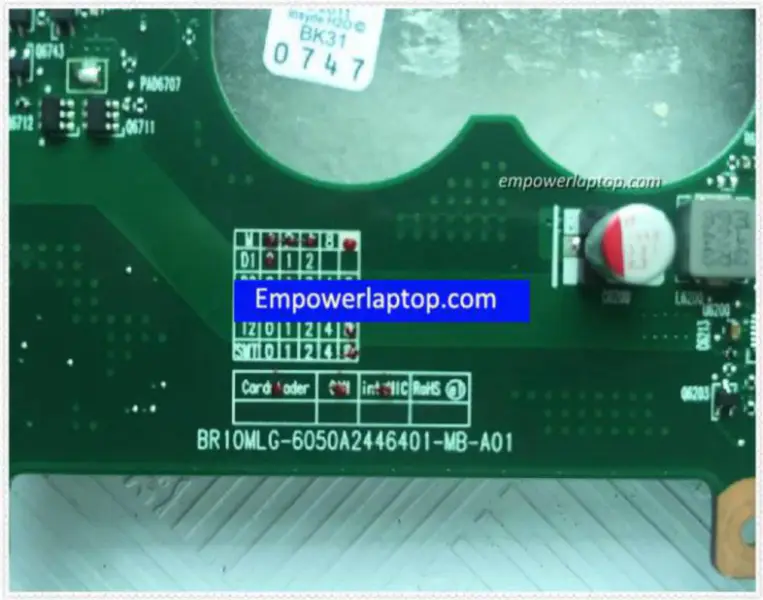 Toshiba V000258020 BR10MLG-6050A244640-MB-A01 Základní deska
