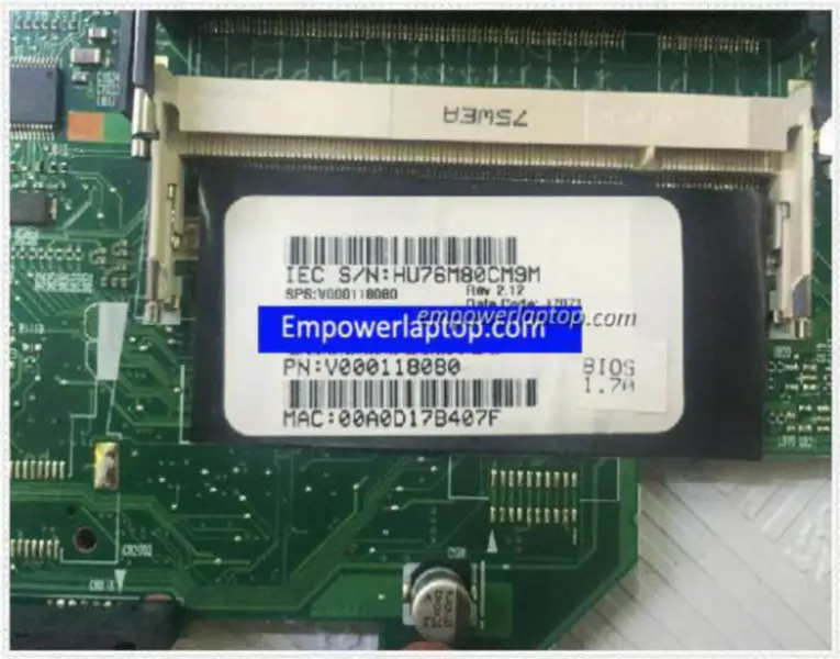 Toshiba V000118080 Qosmio F40 F45 Základní deska s paticí pga478