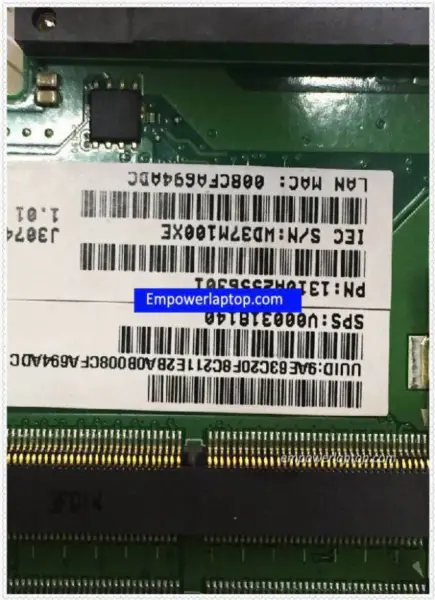Toshiba V000318140 CR10F-6050A2556301-MB-A02 Základní deska