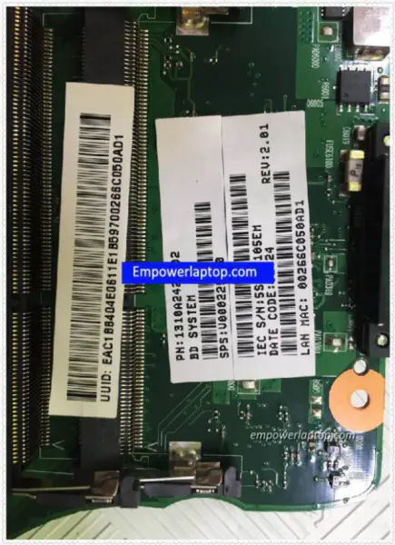 Toshiba V000225140 C650 C655 Základní deska