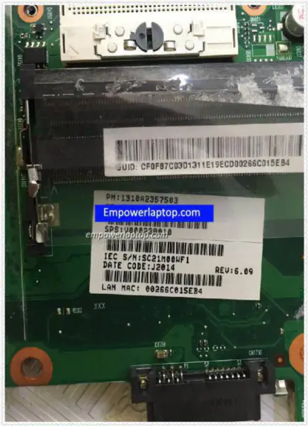 Toshiba satellite C640 C600 V000238010 1310A2357503 Základní deska