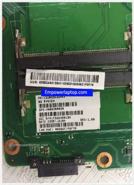 Toshiba L955 L950 S955 6050A2532401-MB-A02 V000308030 Základní deska