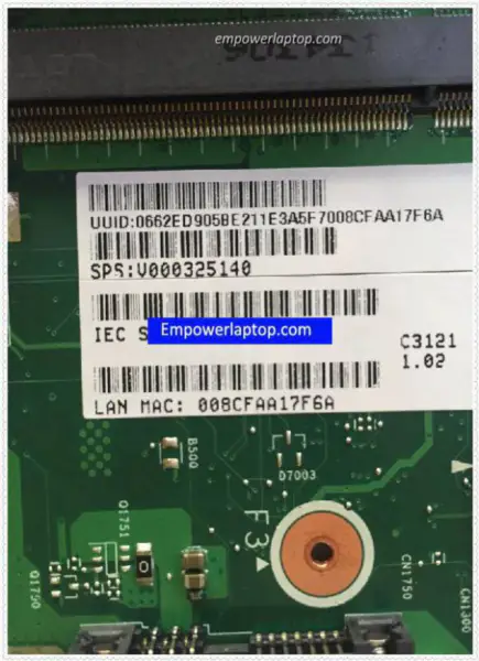 Toshiba SAE Satellite C55T V000325140 6050A2557501 Základní deska