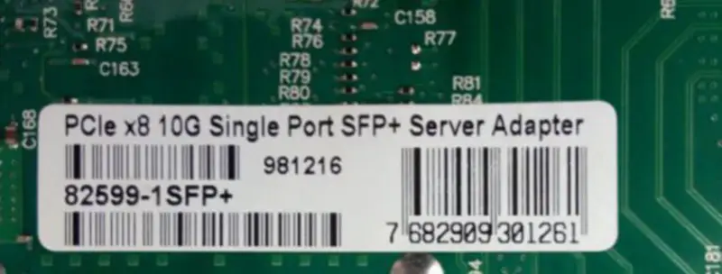 X520-DA1 E10G41BTDA OEM 10Gb ethernetový konvergovaný síťový adaptér