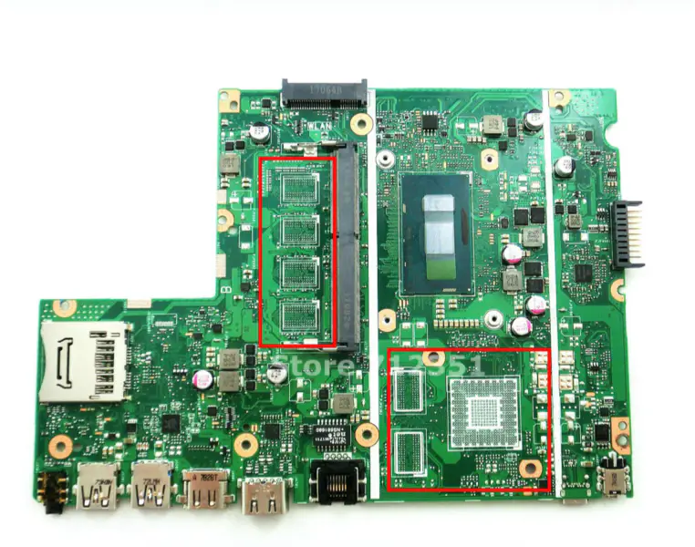 Základní deska Asus X541UA I3 bez vestavěné paměti RAM pro ASUS X541UVK X541UA X541UV