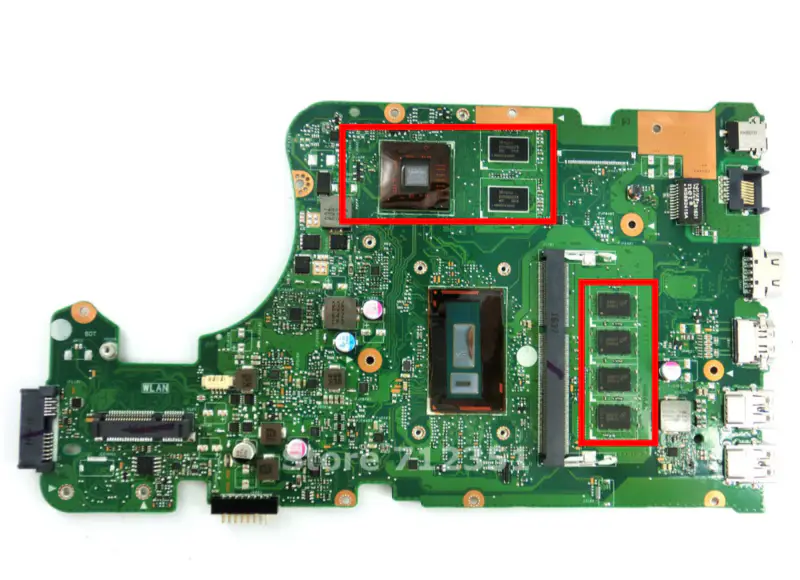 Asus X555LI X555LP REV 1.1 i7-5500 CPU 4GB RAM Základní deska