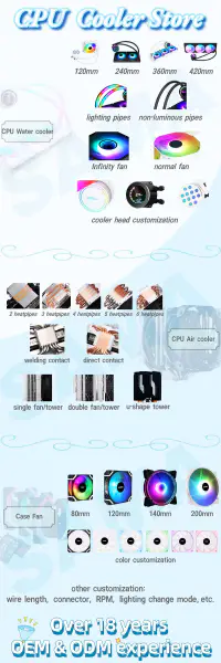 3 tepelné trubice Argb s přímým kontaktem s ventilátorem Cpu Cooler pro počítačovou skříň