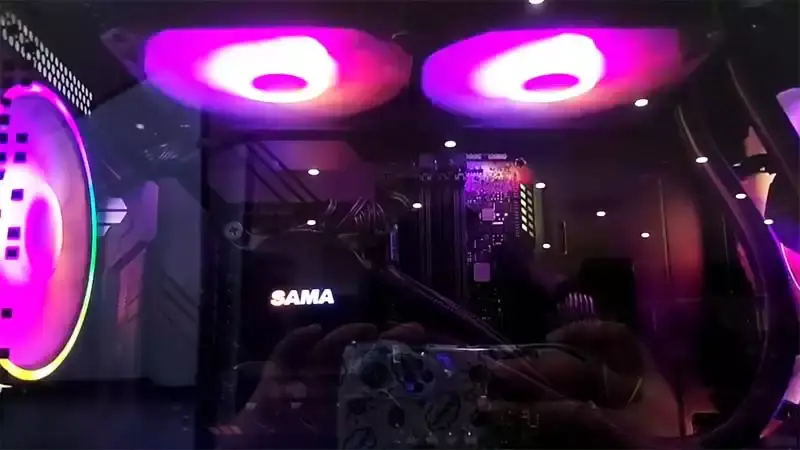 Sama 120mm chladič Cpu Liquido Intel Cpu Cooler s teplotou Herní počítačový kapalinový chladič