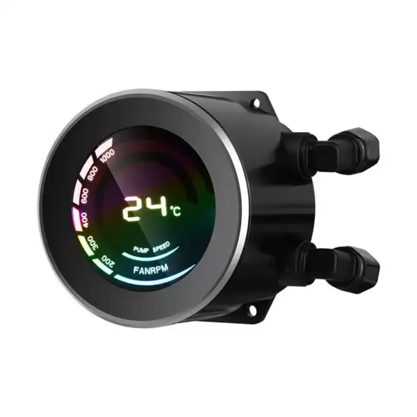 Sama 240mm Aio Cpu Liquid Cooling Water Cooler Kit Pc System Lcd Display