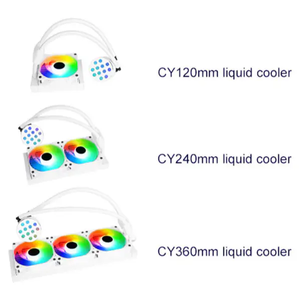 Sama 240mm chladič Rainbow Pc Para Cpu Rgb Liquid Cooler Block Počítačové Cpu vodní chladiče a chladicí ventilátory pro Pc Cpu