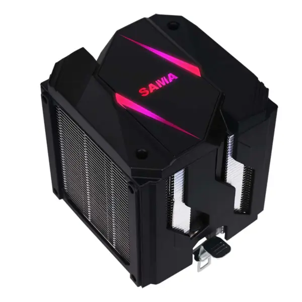 Sama 9cm Dual Tower Air Cooler Přizpůsobitelný Argb Top Cover Cpu Radiator Black/silver Malý, ale výkonný Cpu Air Cooler