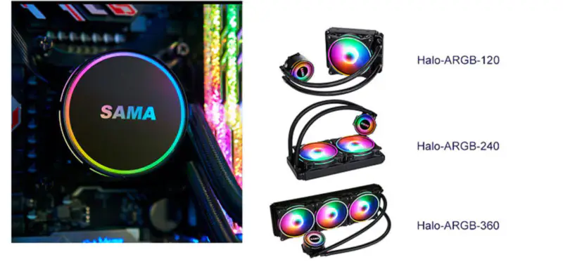 Sama Aio Cpu 120mm chladič chladič kapaliny Rgb chladič Cpu vodní chlazení chladič Pc Gaming