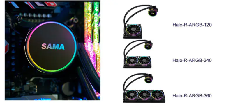 Sama Aio Cpu 240mm chladič chladič kapaliny Rgb chladič Cpu vodní chlazení chladič Pc Gaming