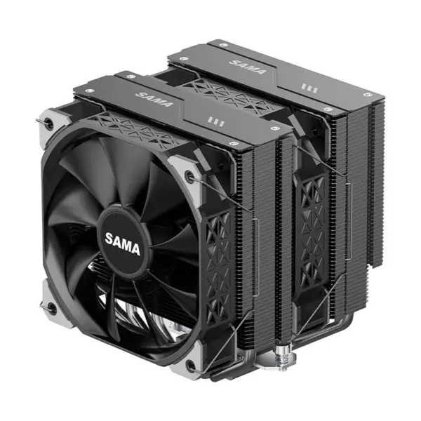 Sama Am4 Am5 Chladič procesoru Silný funkční ventilátor Dvojitý ventilátor Chlazení procesoru Cpu