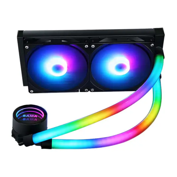 Sama Am4 Am5 Cooler Herní počítačový kapalinový chladič Cpu Cooler Argb Air Pump s nižší hlučností