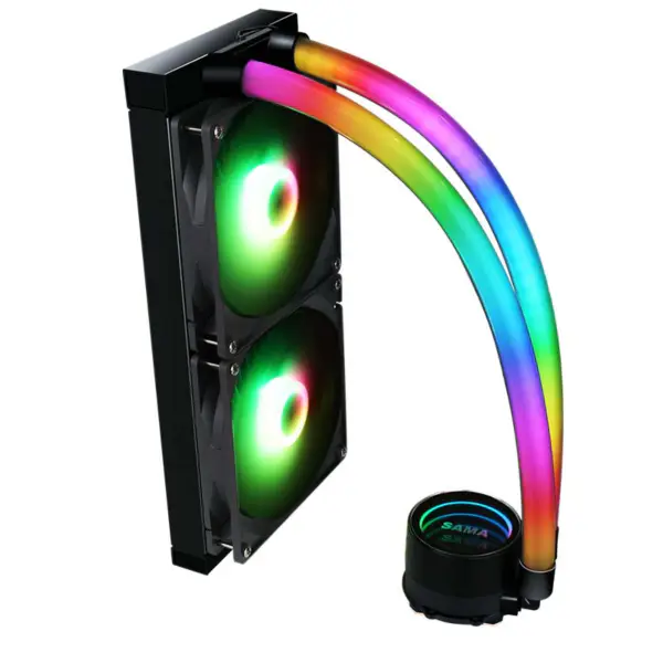 Sama Am4 Am5 Cooler Herní počítačový kapalinový chladič Cpu Cooler Argb Air Pump s nižší hlučností