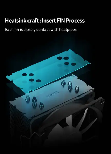 Sama Počítačový chladič Cpu Air Cooler Fan pro herní skříň