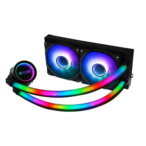 Sama Počítačový chladič Vodní chlazení Kit Pc 240mm Cpu kapalinový chladič s led diodami
