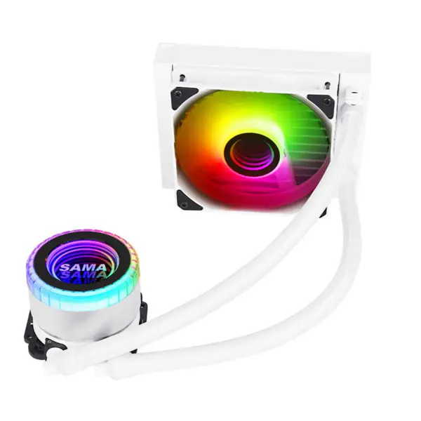 Sama Cpu Heat Dissipation Fan Liquid Water Cooling Computer Gaming Pc Cooled Radiator Copper Universal 120mm Aio Cpu Cooler