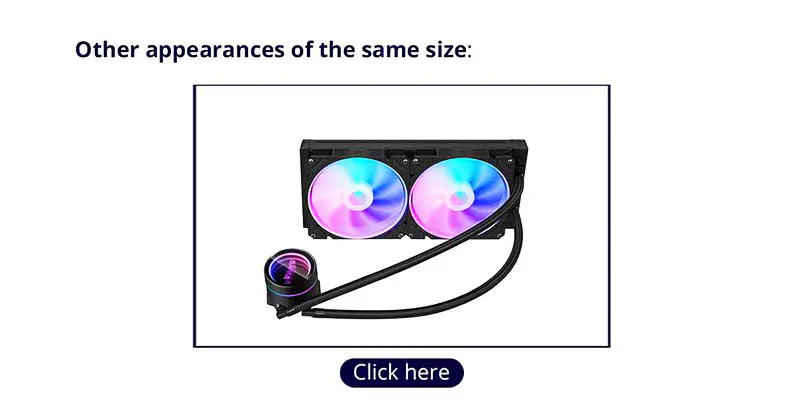 Sama Custom Argb Effect 280 Rainbow Addressable RGB Aio Cpu Water Liquid Cooling Fan Radiator Block Plate Kit System