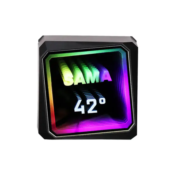 Sama Přizpůsobitelné logo Vodní chladič 45,1cfm-90,3cfm Chladič Výkon rozptylu tepla Cpu Chladicí ventilátor