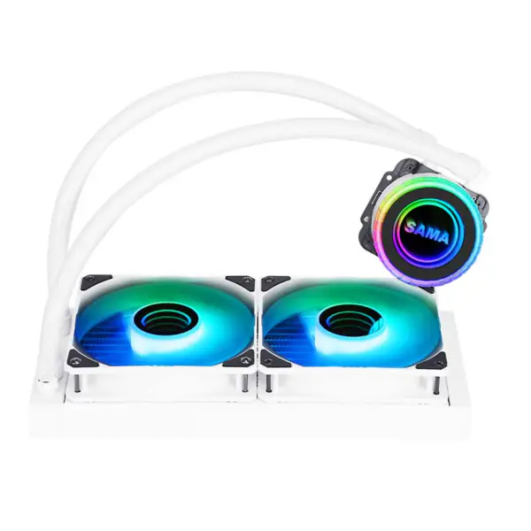 Sama 240mm bílý chladič CPU vodního chlazení