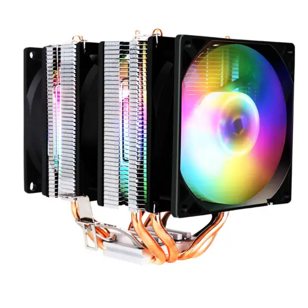 Sama Color Intel 775/115x/1700 4 Heat Pipes Triple Pwm Fans Cpu Cooler Frgb For Gaming Pc