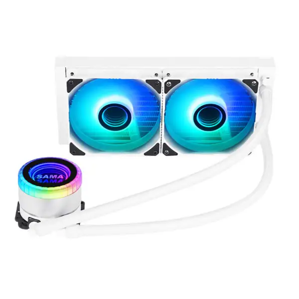 Sama White 240mm chladič CPU Liquid Cooler