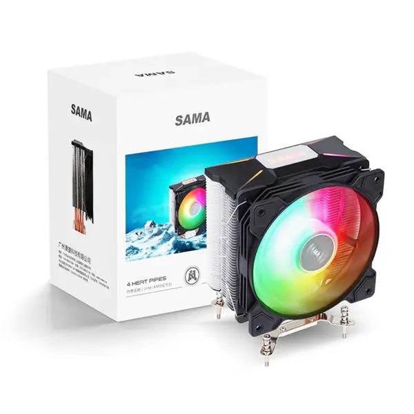 Sama Vysoce účinný ventilátor chlazení procesoru Cpu Air Cooling pro pouzdro notebooku