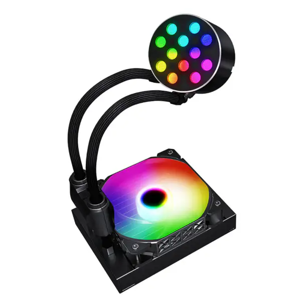 Vysoce účinný 120mm černý chladič CPU s kapalinovým chladičem Sama