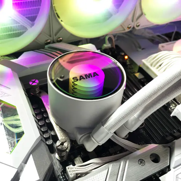 Sama Intel Amd 240mm barevné RGB Led Glow Počítačový procesor Měděný chladič Pc Liquid Aio Cpu Vodní chlazení Pc