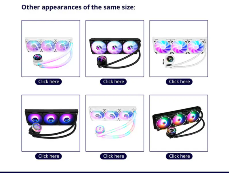 Sama Led Watercooling 360mm Gpu Vodní chlazení Blok Cpu Vodní chlazení Ventilátorový systém