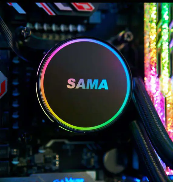 Sama Lga1200 Intel Aio 240mm Cpu Gpu Cooler Rgb Argb Air Liquid Water Cooling Pc