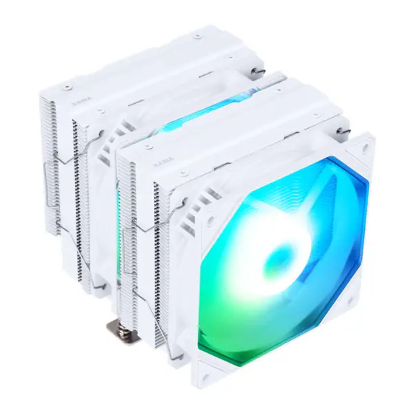 Sama New Cpu Cool Dual Tower 6 Heat Pipes Pc Cpu Cooler Dual 120mm Argb Led Cpu Heatsink Cooler For Gaming Pc Case