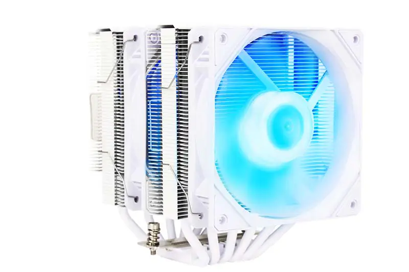 Sama New Cpu Cool Dual Tower 6 Heat Pipes Pc Cpu Cooler Dual 120mm Argb Led Cpu Heatsink Cooler For Gaming Pc Case