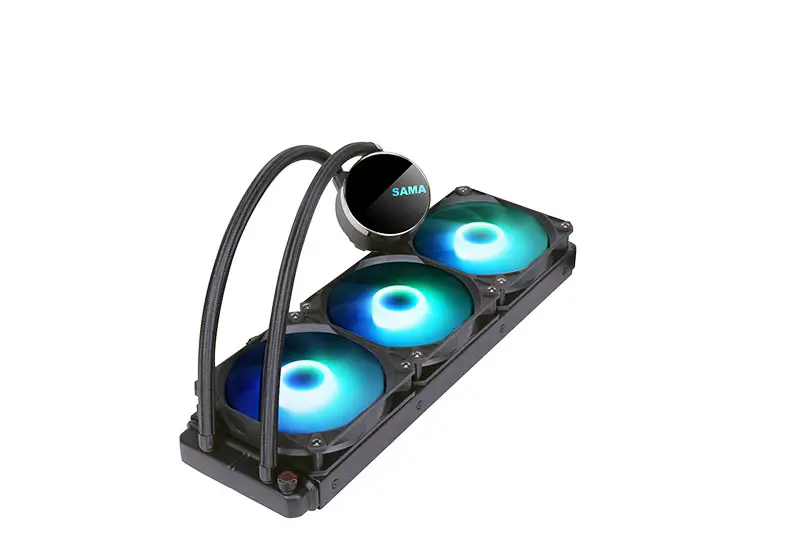 Sama Nový 360mm barevný RGB Led Glow Počítačový procesor Měděný chladič Pc Liquid Aio Cpu Vodní chlazení Pc