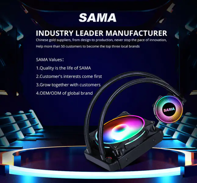 Sama Radiator Copper Water Cooling Pc Aio Liquid Cooler Aio Coolers Cpu Cooler