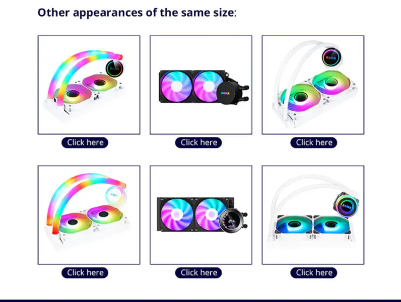 Sama Pc 240mm chladič Liquid Aio Lcd Cpu Cooler Gpu Water Cooling Kit System pro chlazení procesoru