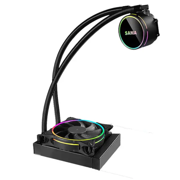 Sama Počítačový procesor 120mm Aio Cpu kapalinové chlazení Vodní chladicí sada Pc systém