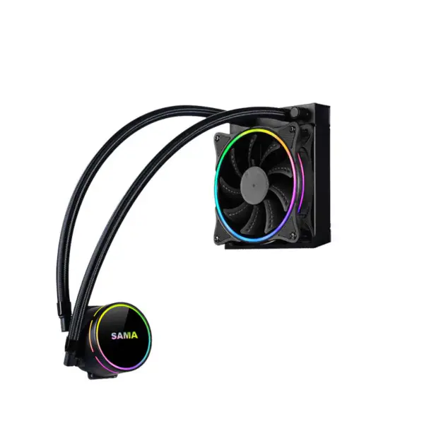 Sama Počítačový procesor 120mm Aio Cpu kapalinové chlazení Vodní chladicí sada Pc systém