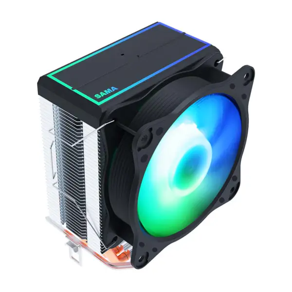 Sama Retail Lga 1700 1200 1366 115x 4 Heatpipes 90mm Argb Led Cpu Heatsink Cooler Herní chladicí ventilátor do skříně Pc Cpu Cooler