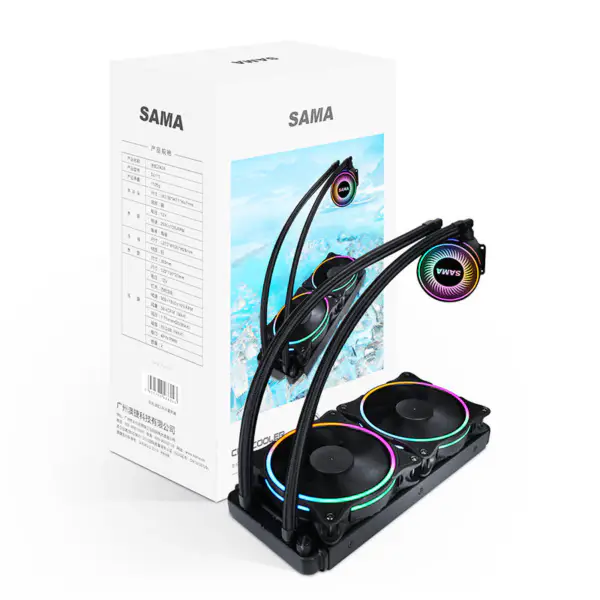 Sama RGB počítačový měděný chladič rozptylující teplo Pc Am4 Gpu Aio Cpu kapalinový chladič Vodní chlazení