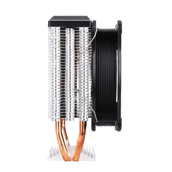 Sama Black Rainbow Rgb Herní počítačové chlazení Chladič tepelné trubice Procesor Chlazení vzduchu Cpu Vzduchové chladiče s 2 měděnými trubkami